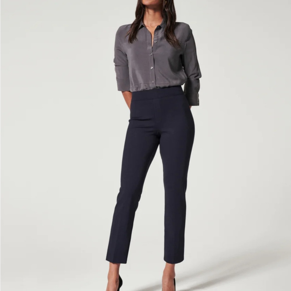 Spanx The Perfect Pant, Slim Straight - Black - Size L